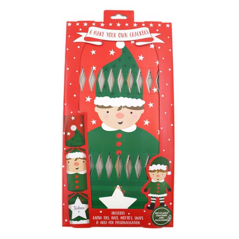 Make your Own Christmas Cracker 12 x 6 Pack Elf